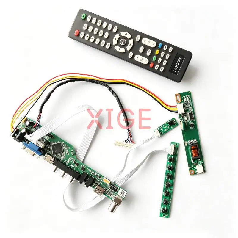 Monitor Drive Controller Board Fit TD141THCA1 N141I3 LQ141K1LB1C N141I1 30 Pin LVDS 1-CCFL 1280*800 1280x800 USB+AV+VGA+HDMI Kit