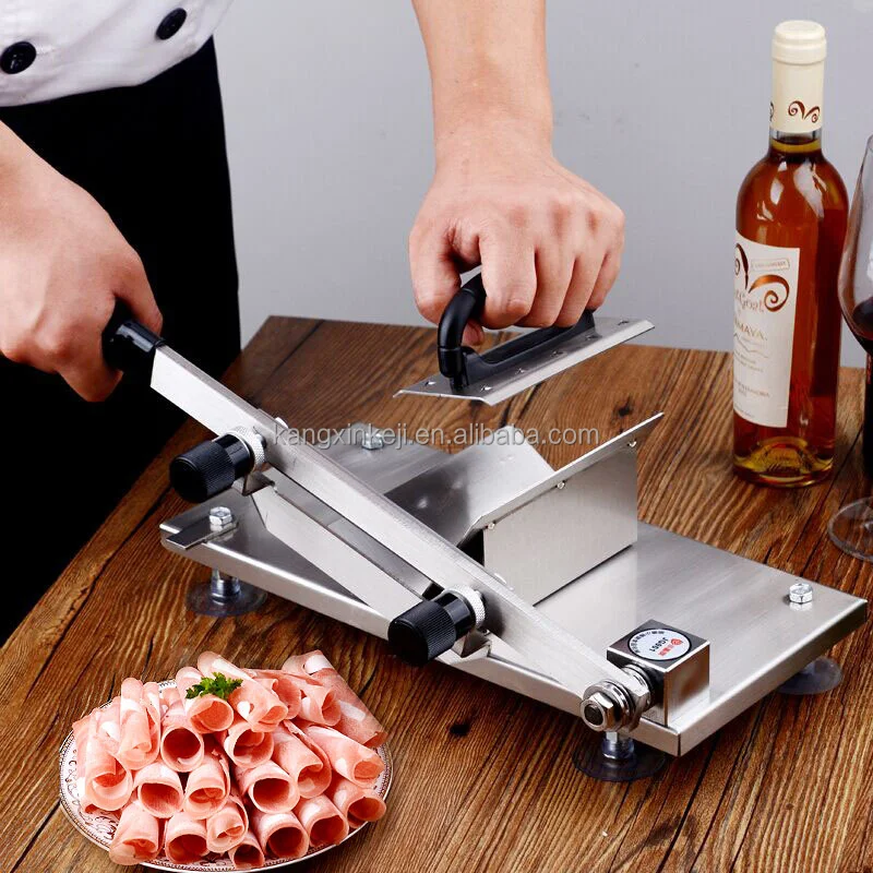 Venda quente Manual carne congelada corte máquina carne fatiador/carne congelada slicer