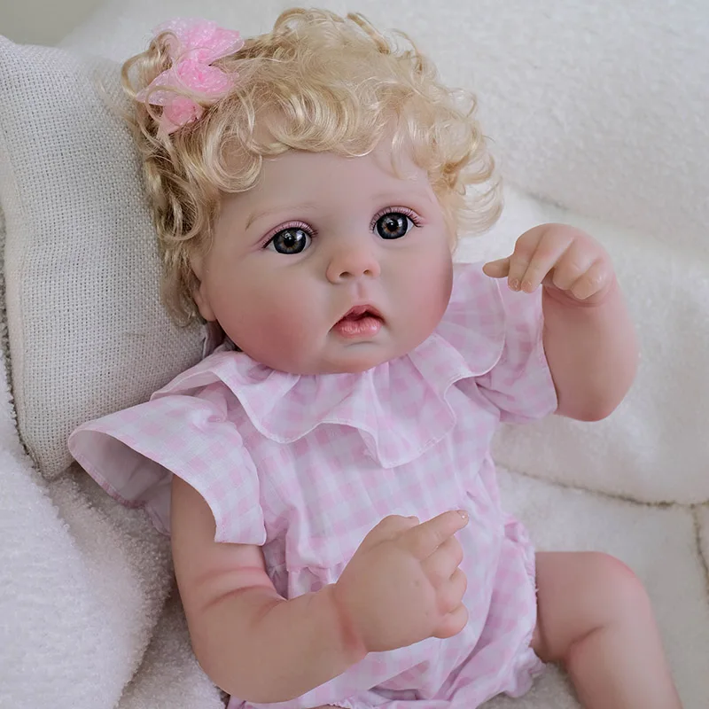 

19-дюймовая виниловая кукла реборн Lucy всего тела, ручная детальная живопись, 3D кожа с видимыми венами, художественные куклы ручной работы Muñecas Bebes