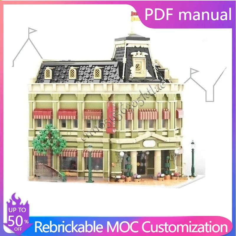 

5100 PCS Main Street Crystal Arts Hot City MOC Puzzle Creative StreetView Architecture Birthdayal Assembly Toy Christmas Gift