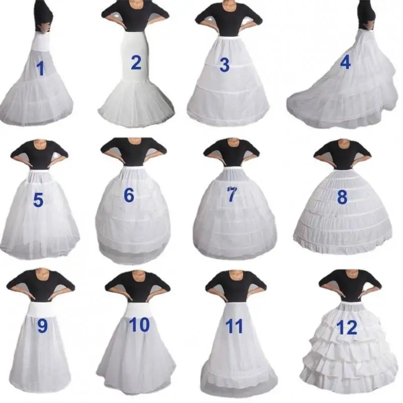 2023 New Petticoat 12 Styles Available For Wedding Dress Can Be Adjustable Elastic Band Lace Up Wedding Accessories