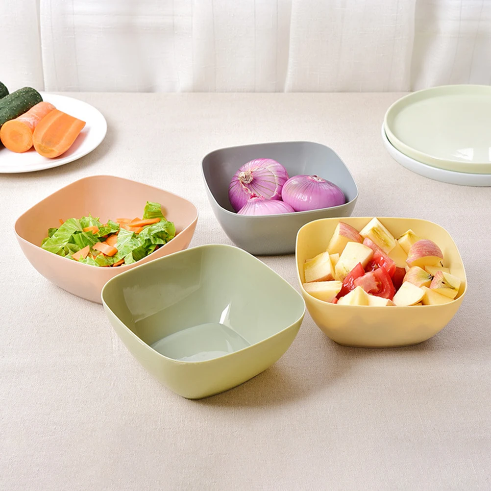 

3pcs Square Storage Cases Plastic Fruit Boxes Multifunctional Candy Container Snack Tray for Home Banquet