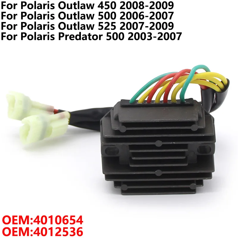 

4012536 Motorcycle Voltage Regulator Rectifier For Polaris Outlaw Predator 450 500 525 4010654 Accessories