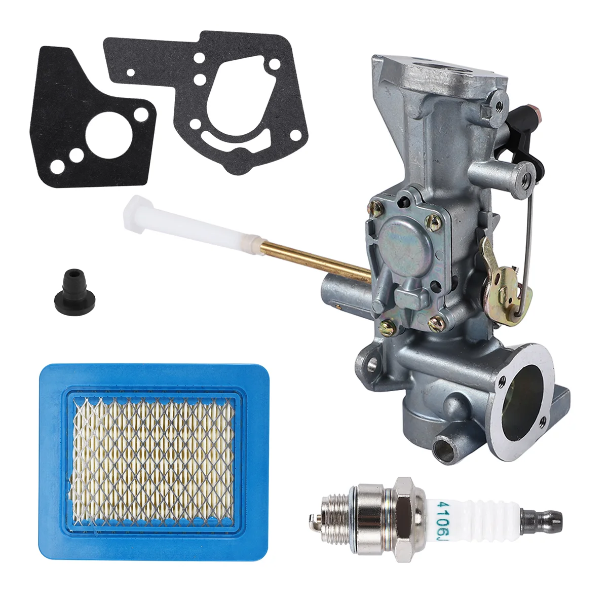 New 498298 Carburetor 491588S 491588 Air Filter for Briggs-Stratton 692784 495951 490533 495426 Carb with Spark Plug Gasket