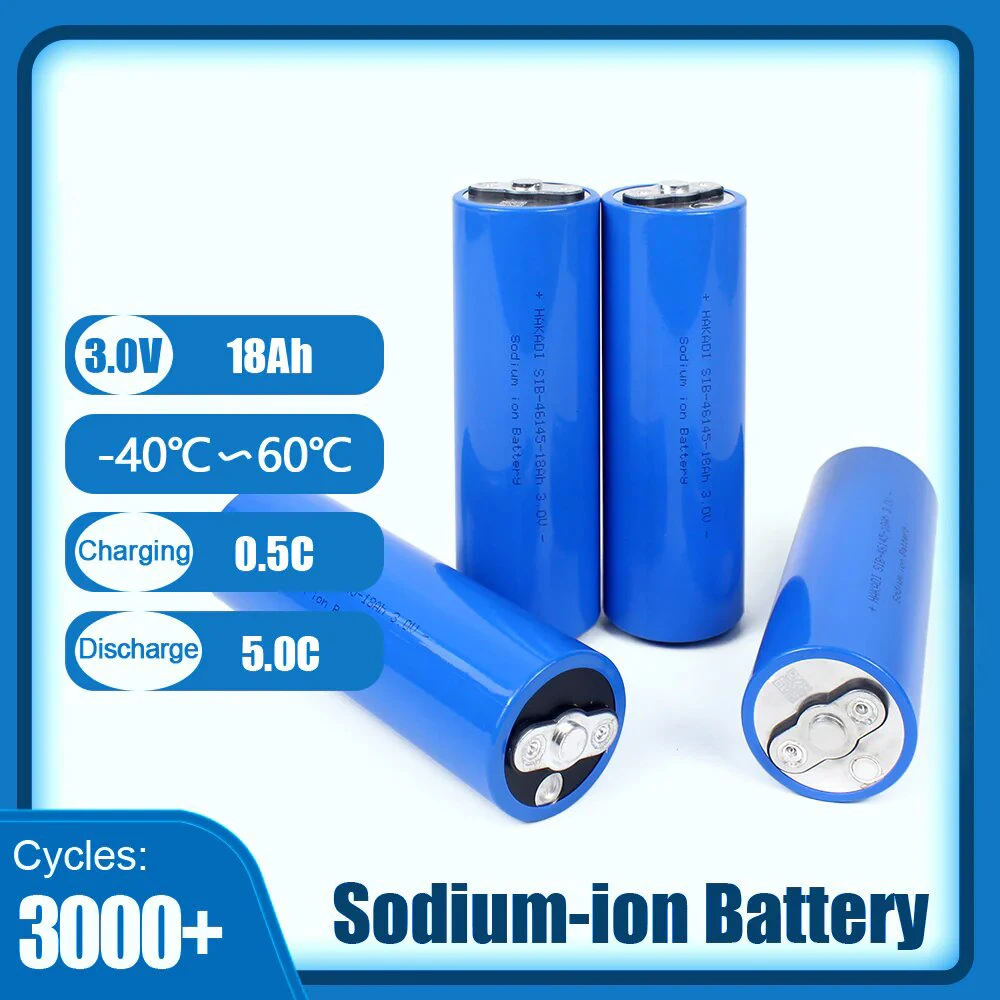 Rechargeable Sodium-ion Cell 46150 3.0 V 18Ah SIB E-bike Low Temperature Battery