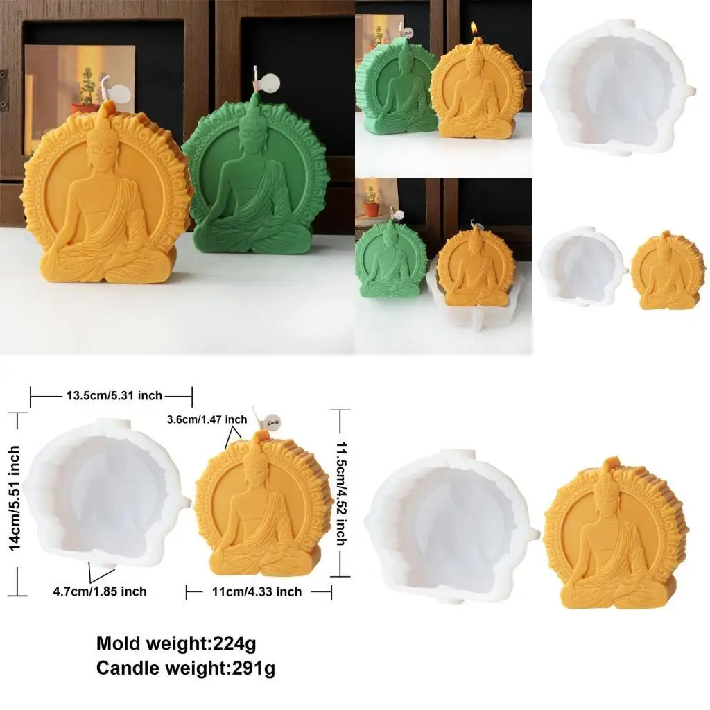 J78F Flexible Silicone Mold Meditation Buddhas Mold Jewelry Making Mould
