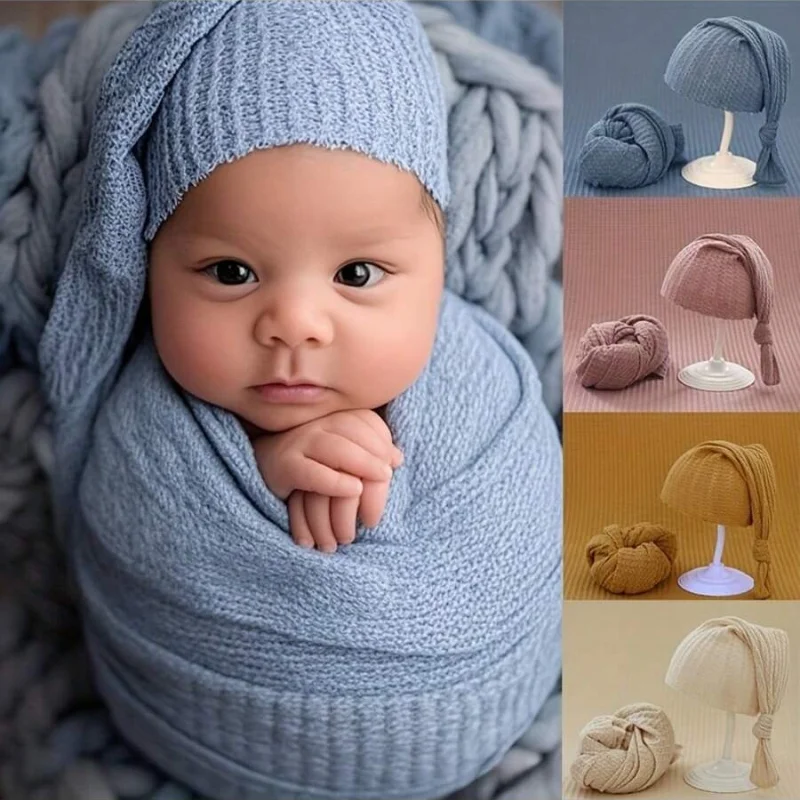 conjunto-de-2-pecas-de-chapeu-elastico-para-bebes-aderecos-para-fotografia-de-recem-nascidos-chapeu-com-cauda-longa-aderecos-para-fotos-de-meninos-e-meninas-acessorios