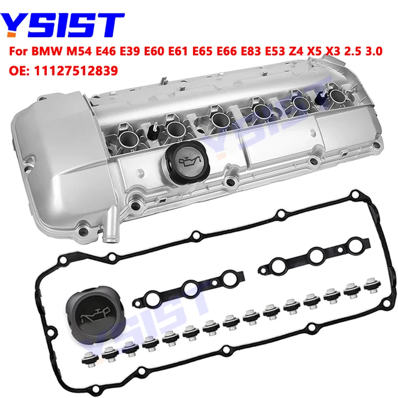 

Aluminum Engine Valve Cover for BMW M54 E46 E39 E60 E61 E65 E66 E83 E53 Z4 X5 X3 330i 325CI 325I 325XI 330CI 2.5 3.0 11127512839