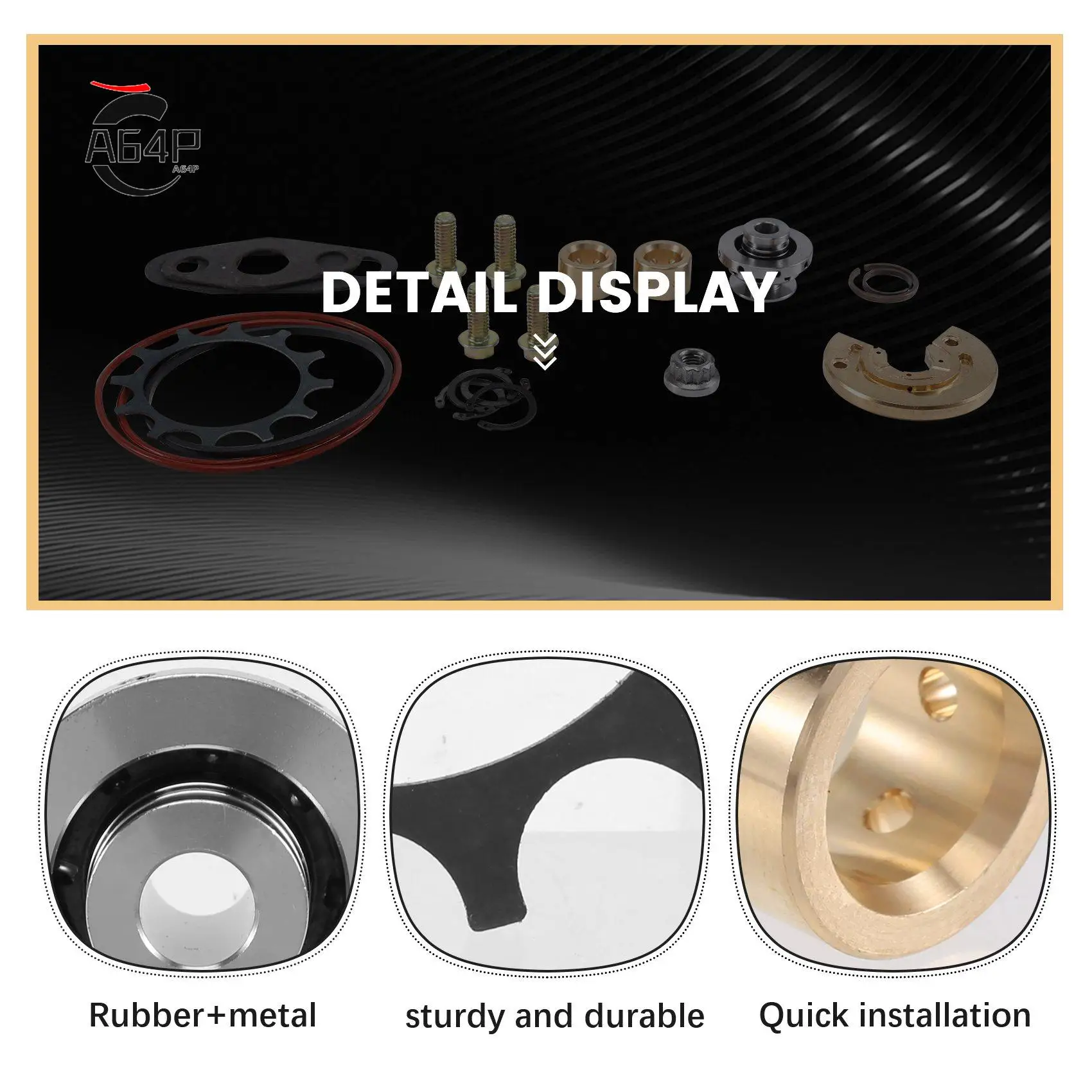 Kit de réparation et de reconstruction de chargeur A64P-Turbo 468139-0000 pour Garrett T3 T4 TB03 TA31 T04B T04E TBP4