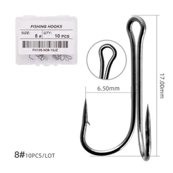 10pcs Long Shank Double Hook Weedless Fishing hook Fly Tying Duple Hook for Jig Bass Fish Hook Fishing Tackle Box For Soft Lure