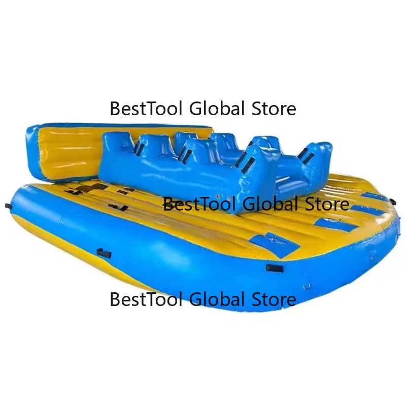 Durable commercial tarpaulin PVC inflatable tractable banana slider tube boat ex-factory price