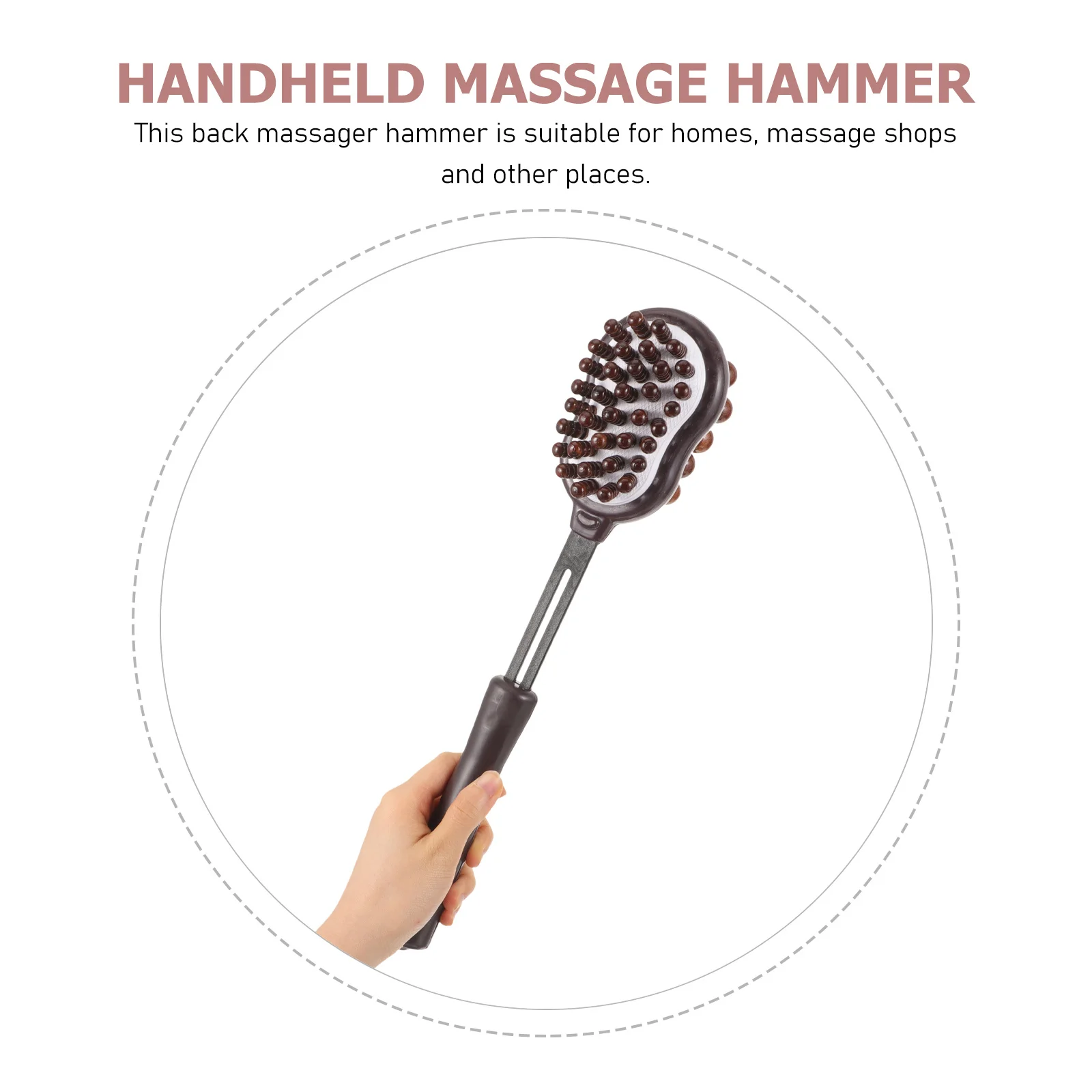 

Massage Hammer Portable Shoulder Massager Household Foot Back Stick Whole Body Manual Tools Muscle Relief Therapy Wooden ABS