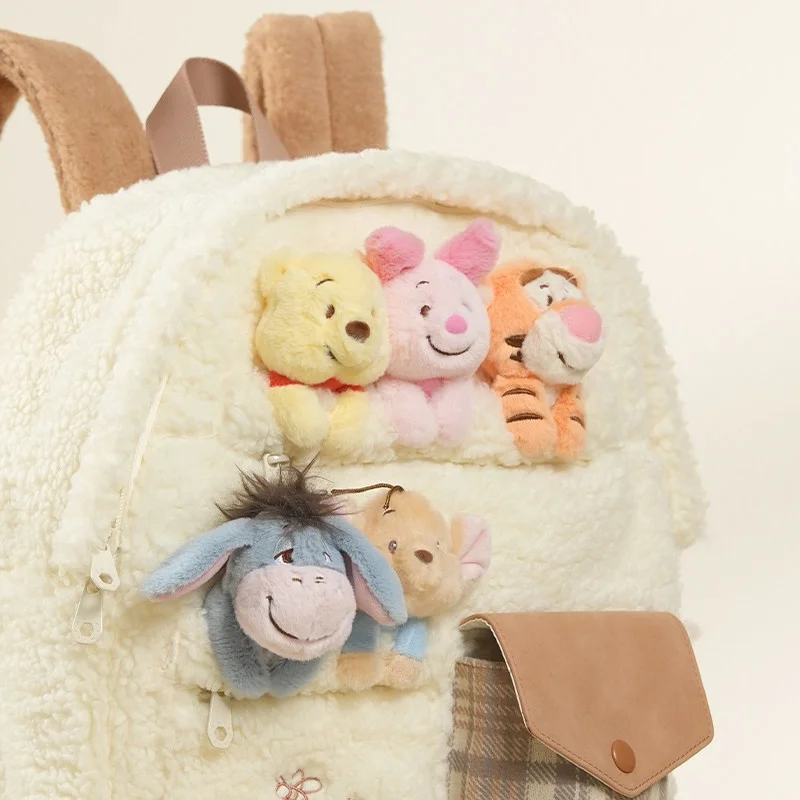 Oficjalny plecak Sherpa Zootopia z uroczą pluszową lalką, idealny dla dziewcząt, uczennic, do dojazdów do szkoły, na co dzień.