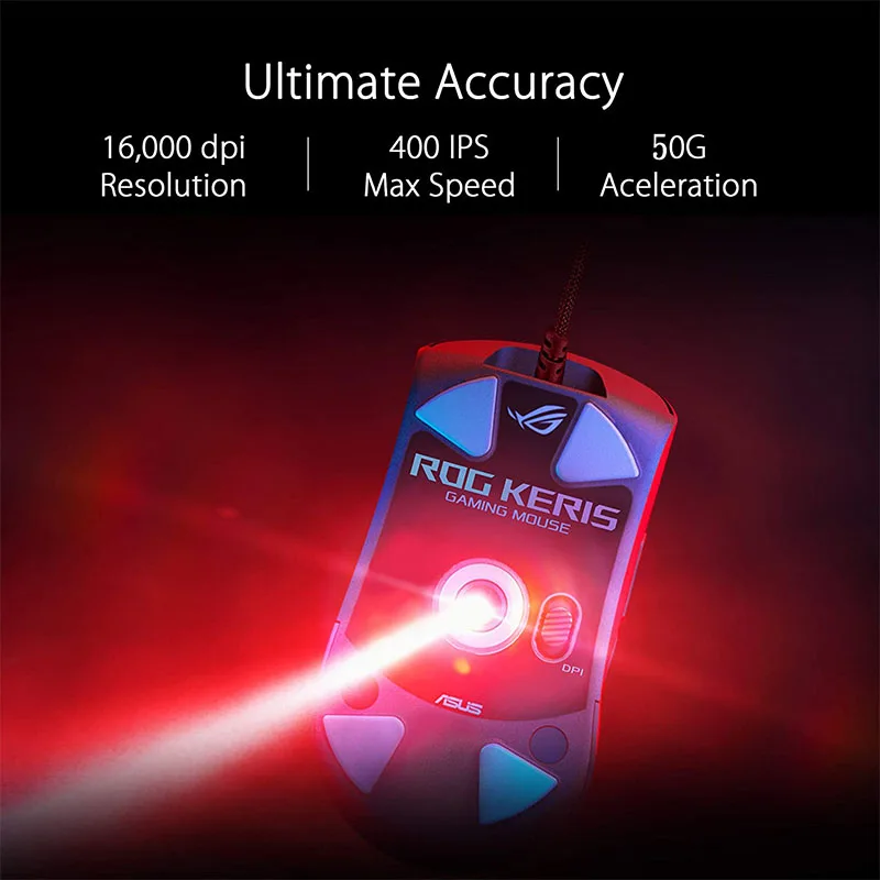 ASUS ROG Wireless AimPoint 36k Sensor Wireless Bluetooth Three-Mode Gaming Mouse 75g خفيف الوزن
