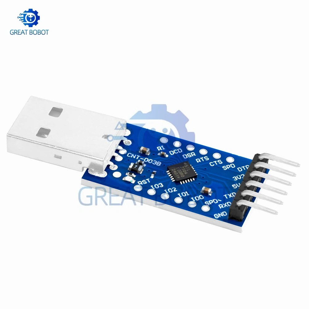CP2104 USB to TTL UART Serial Adapter Module, 6Pin Communication Board for Arduino ESP8266 ESP32