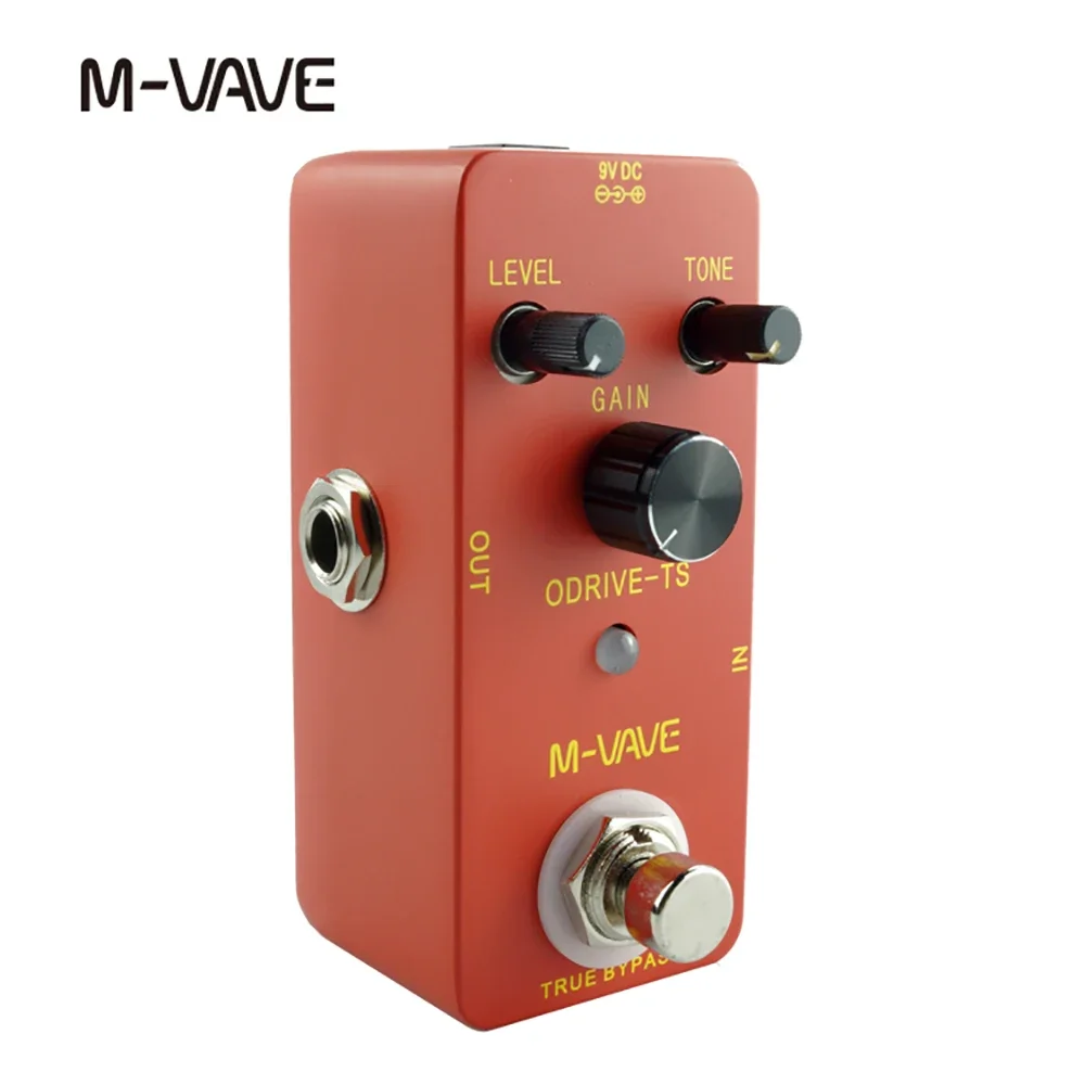 M-VAVE Electric Guitar Effect Pedal Overdrive-TS Pedal Analog Overdrive Effect True Bypass Zinc Alloy Shell Guitar Accessories