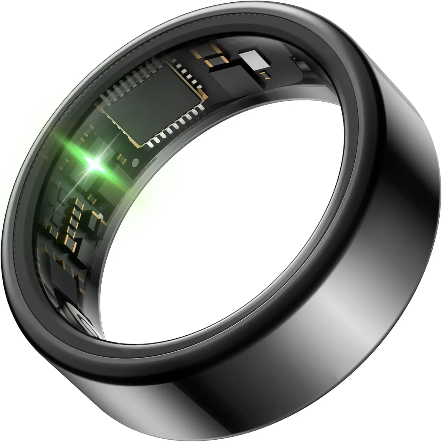 Smart Health Ring for Women & Men - Heart Rate Monitor, Sleep Tracker, 50m Waterproof Fitness Band with No App Fees