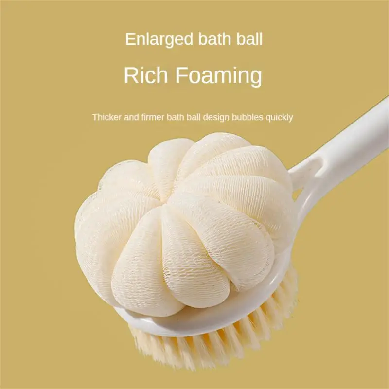 

Bath Artifact Of Bath BrushBack Belt With Bath Flower Ball Brush For Rub Bath Towel Long Handle Rub Mud Soft Hair Bath Brush