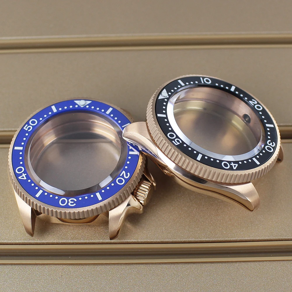 

38mm Rose Gold Watch Case Sapphire Crystal For Mod SKX013 Seiko NH35 NH36 NH38 NH34 Movement 28.5mm Dial Ceramic Bezel 120clicks