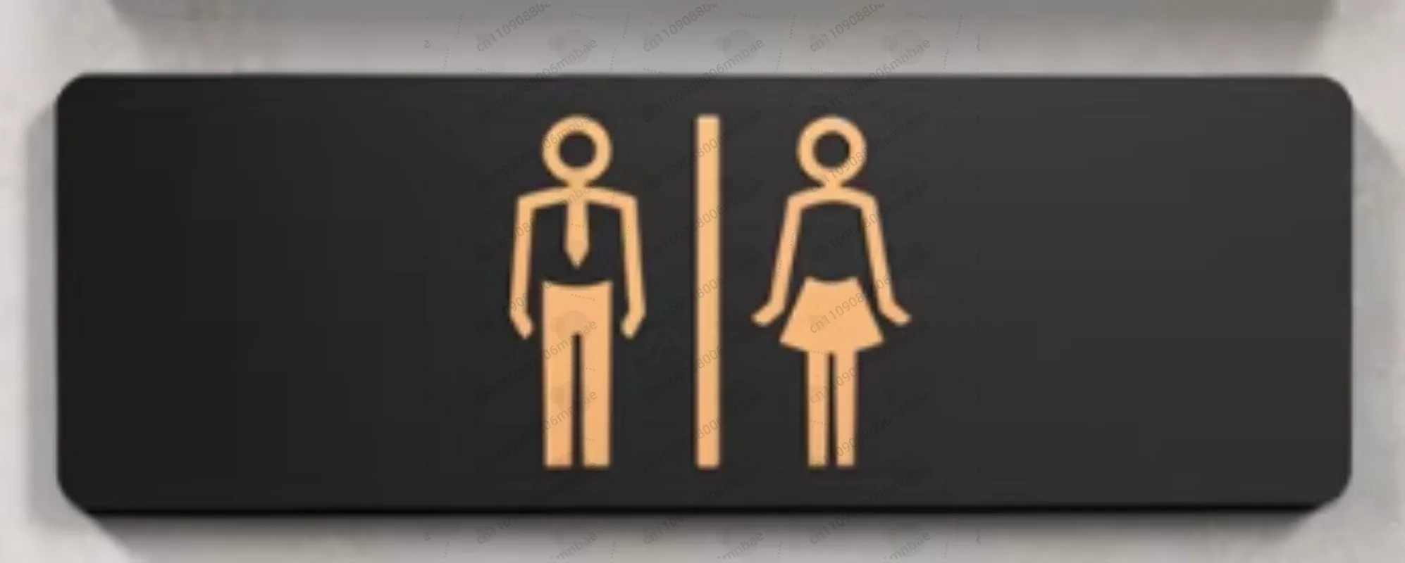 Simple Men and Women Bathroom Signs WC Public Toilet Guide Sign Index Hotel To The Left and Right Acrylic Restroom Prompt Sign