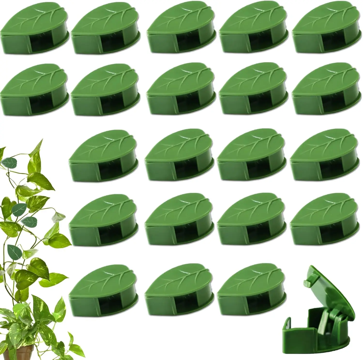 Plant Wall Clips Acrylic Adhesive Sticker Plant Climbing Wall Fixture Clips Plant Fixer Invisible Wall Vines Fixing Clips