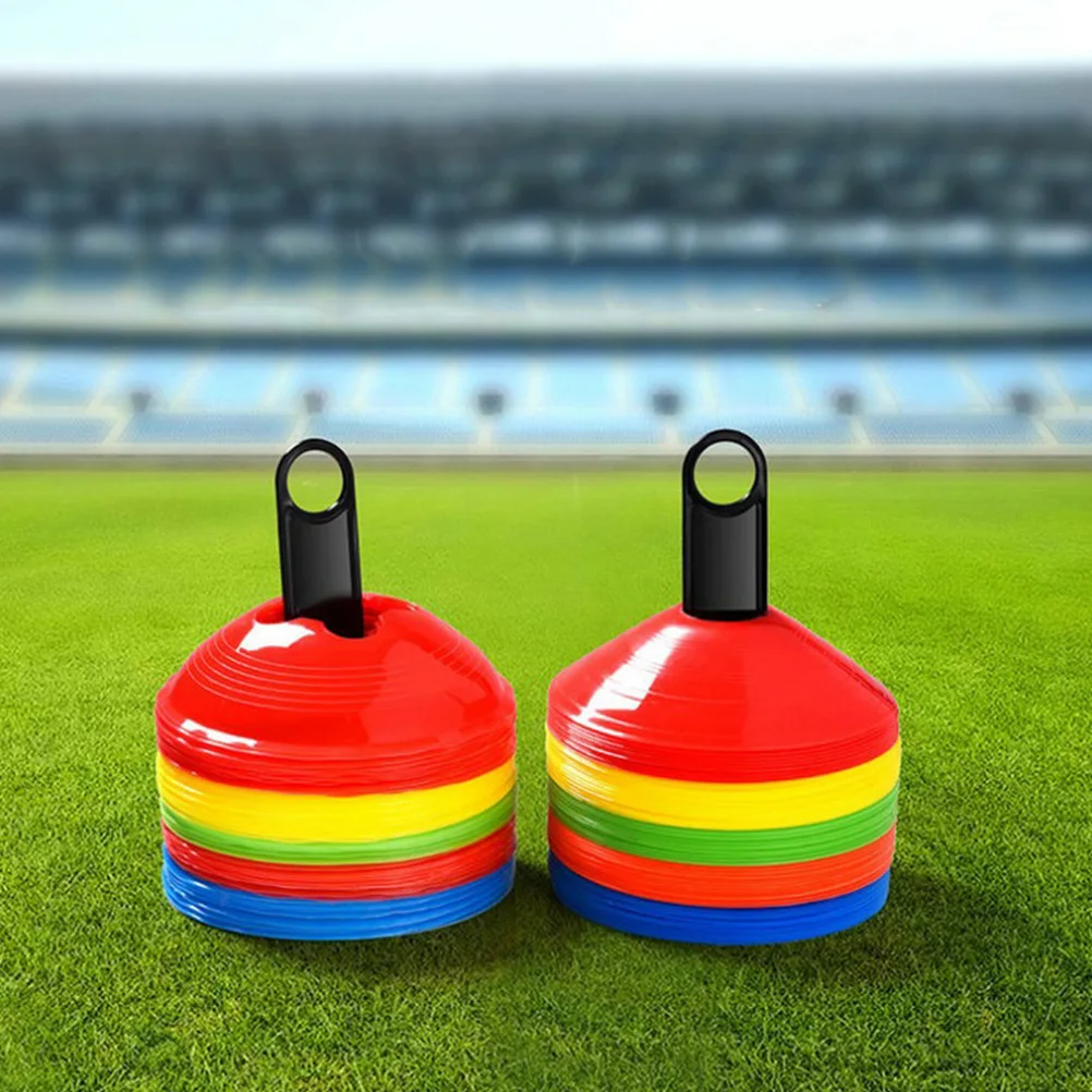 

5pcs Soccer Training Equipment Disc Cone Holder Lightweight Portable Mark Disk Stand StorageBracket Football Practice Team