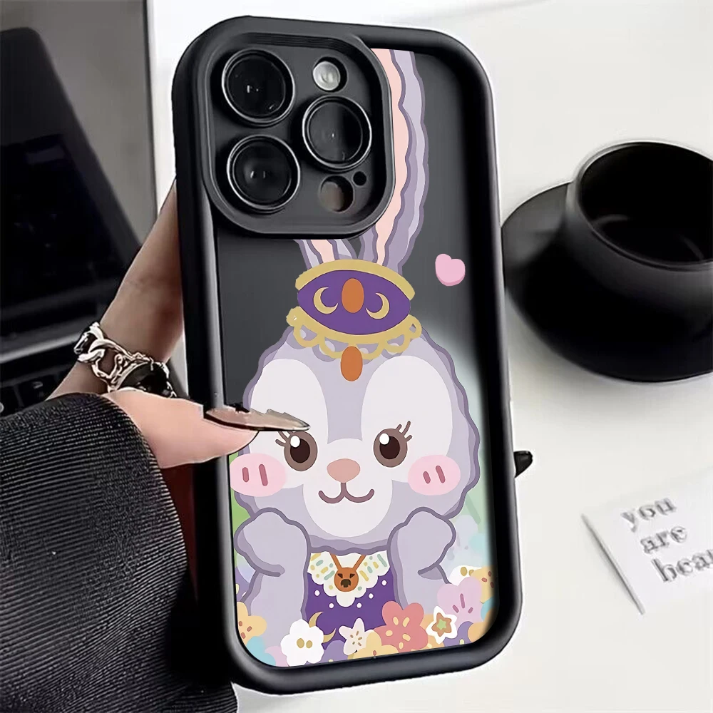 Cartoon Cute Disney LinaBell StellaLou Phone Case For Samsung A10S A12 A20S A21S A13 A14 A54 A34 A53 A33 Cover With Hand Strap