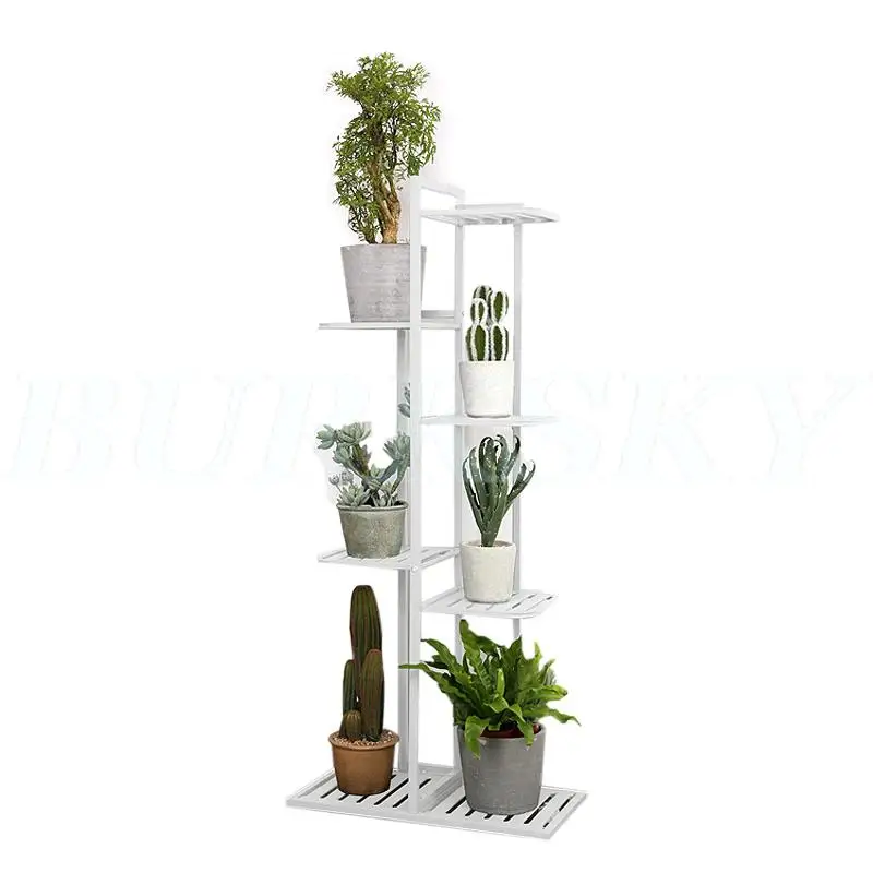 Plant Stand And Flower Stand 4/5/6 Pot Flower Shelf Planter Rack Storage Organizer Display Indoor Garden Balcony Storage Rack