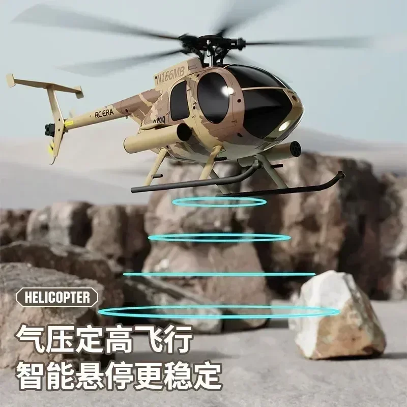 C189 Remote-Controlled Helicopter Md500 Rc Era 1:28 Dual Brushless Tusk Simulation Aircraft Outdoor Model Children Birthday Gift