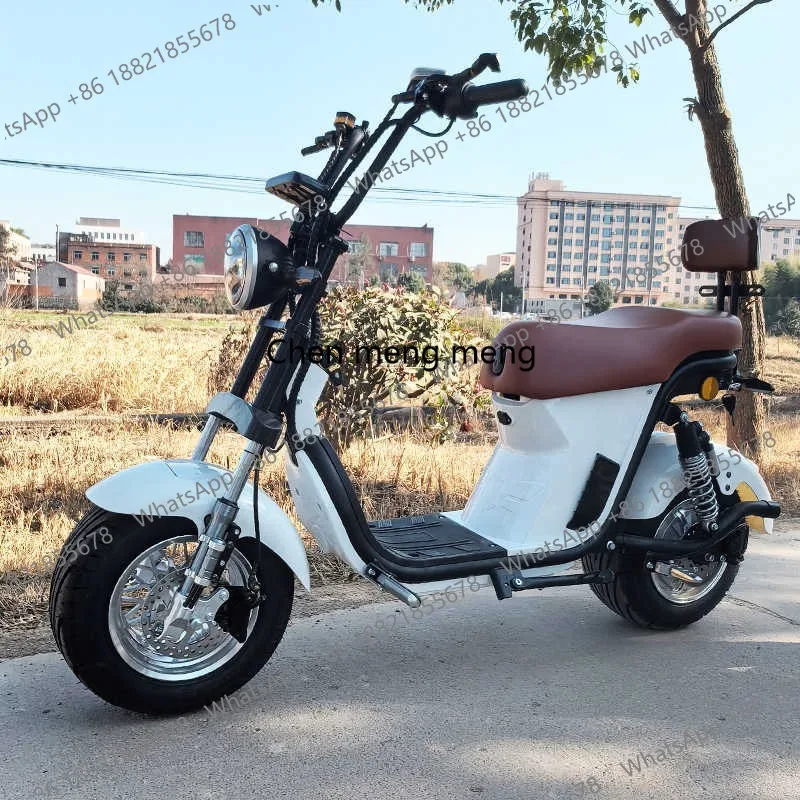 New electric vehicle large wheel wide tire non-bicycle two-wheel battery adult pedal scooter