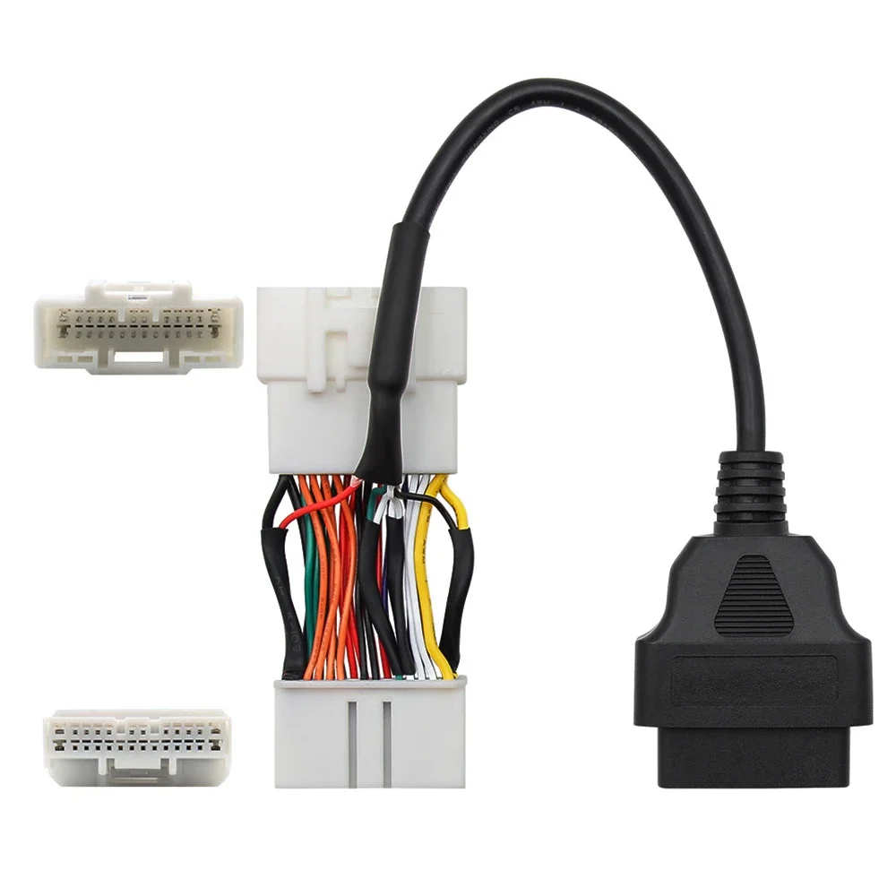 Cable macho hembra a 16 pines para Tesla Model 3 Y, herramientas de diagnóstico OBD 2 de 20 Y 26 Pines, conector OBD2 para Tesla Model Y adaptador automático