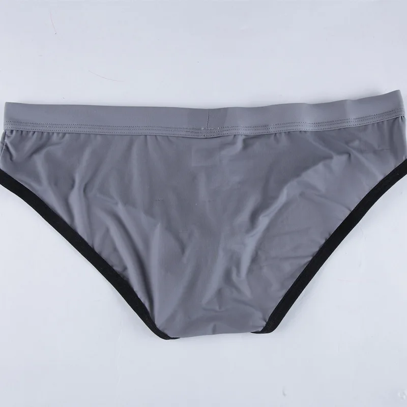 Men's Sexy See-Through Elephant Nose Briefs Thin Breathable Mesh Fabric Open-Tip Design, Erotic Transparent Underwear Underpants