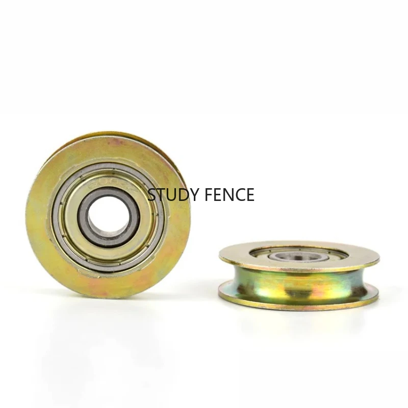 1pc Metal U-shaped Groove Roller U-shaped Steel Wire Rope Guide Wheel Bearing Roller 6/8/10*32*8.3mm Hardware Accessories