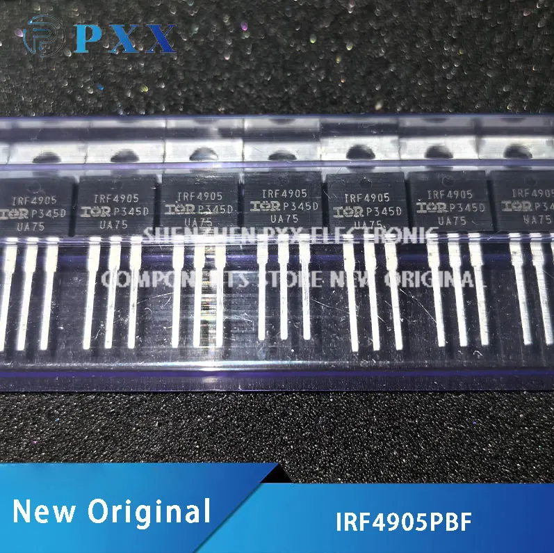 5Pcs New Original IRF4905PBF IRF4905PbF HEXFET® Power MOSFET P-Channel -55V -74A TO-220AB