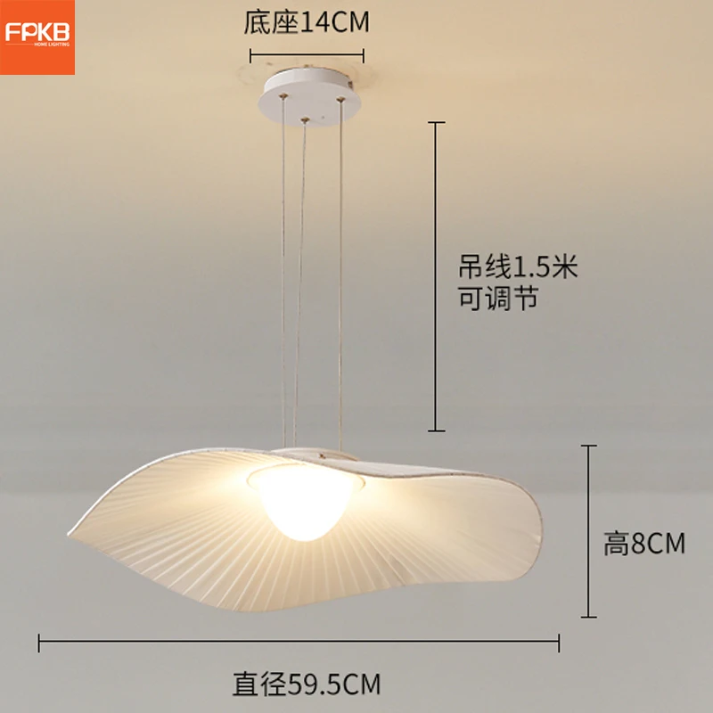 Frans crèmekleurig windhoofdslaapkamerlicht is een eenvoudig woonkamerhoofdlicht, creatief restaurant B & B stoffen kroonluchter