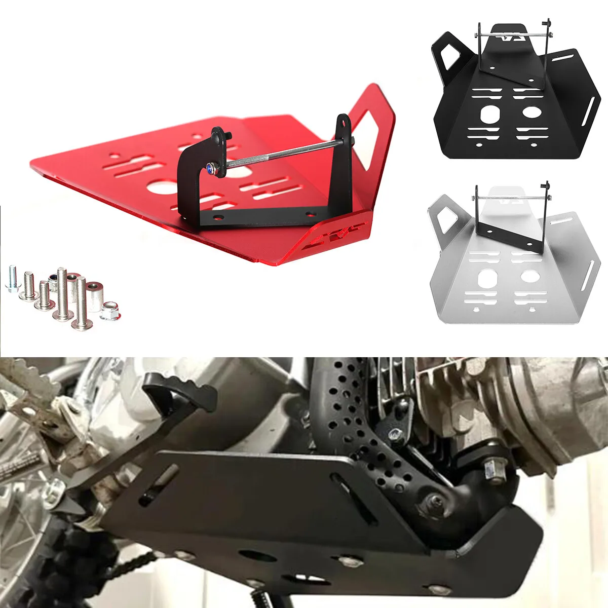 

For HONDA CRF110F CRF 110F 2013-2024 Front Skid Plate Engine Lower Guard Bash Cover Base Protector Cover Engine Guard