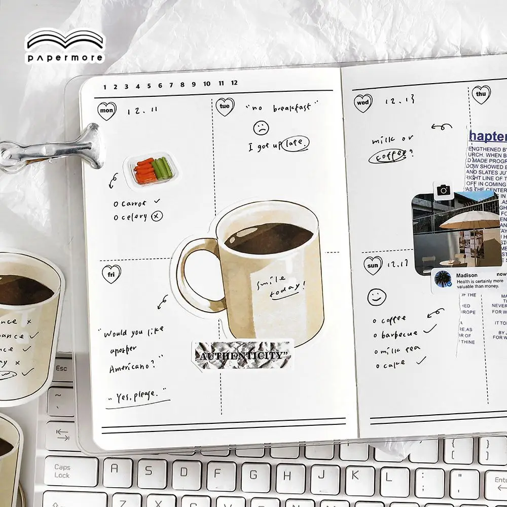 سلسلة الفجوة الزمنية الملاحظات اللاصقة المريحة ، مذكرة الطالب الأمريكية الرجعية القابلة للدموع ، كتاب الضيف ، Kawaii الثابتة