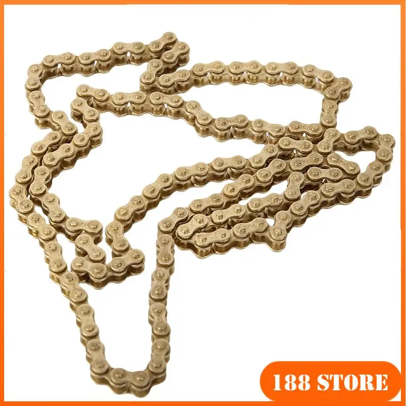 سلسلة مشبك 25H سلسلة ذهبية مشبك 25H 114 سلسلة ذهبية 25H 136 سلسلة سوداء سلسلة من الفولاذ المقاوم للصدأ على الطرق الوعرة دراجة نارية سلسلة مشبك
