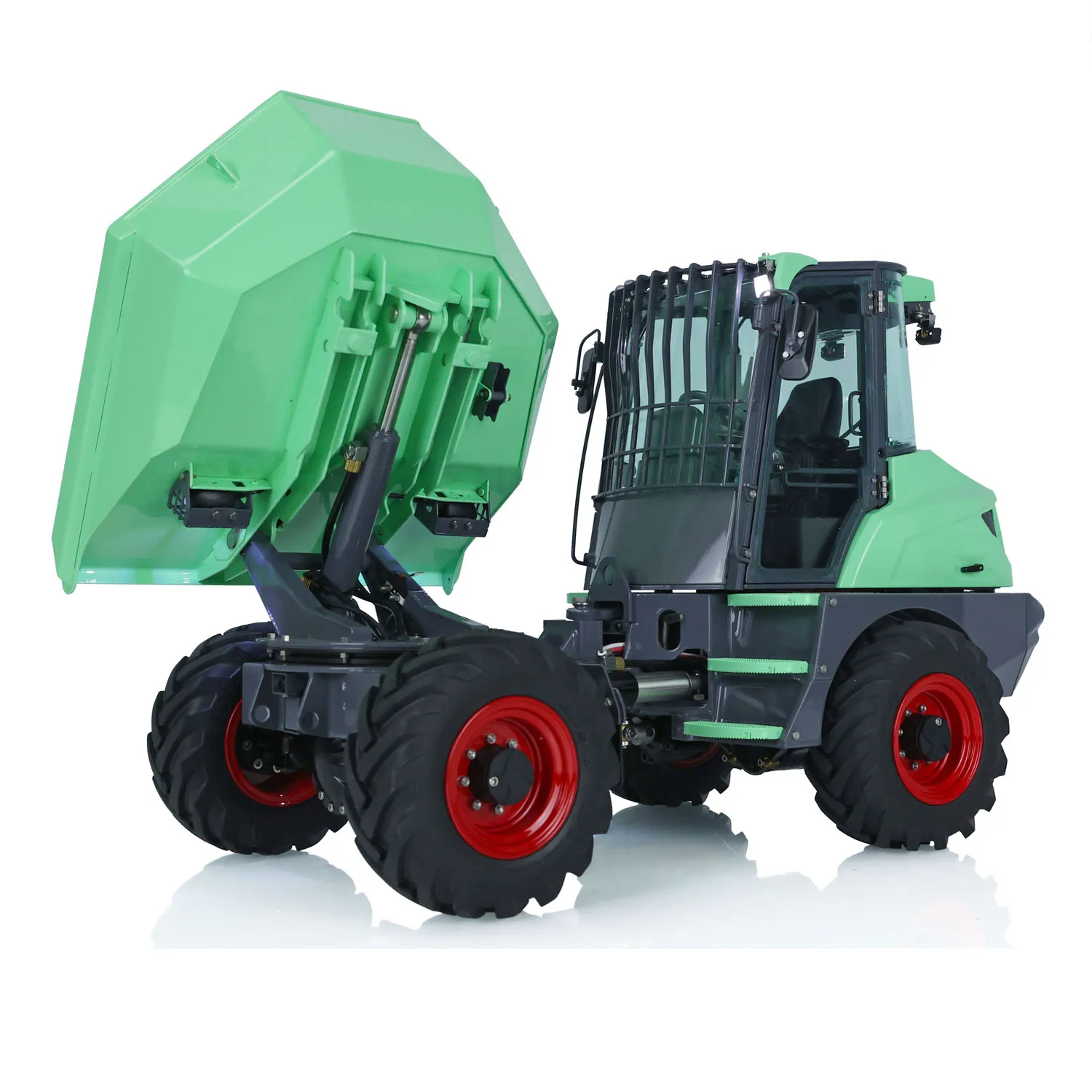 LESU 1/14 Aoue 6Mdx Metal RC Hydraulic Articulated Dumper Truck 4WD Tipper Car Outdoor RC Heavy Machine Toys TH21520