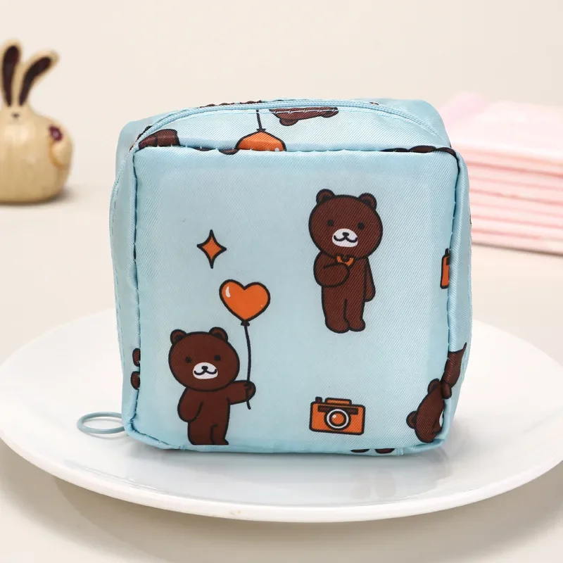 Student Tampon Cartoon Menstrual Towel Storage Bag Sanitary Napkin Storage Bag