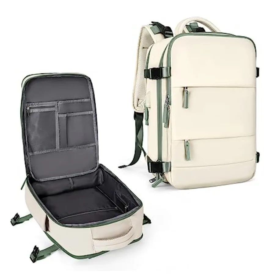 

Large Travel Backpack for Women Men, Carry On Backpack Flight Approved, Hiking Backpack Outdoor Rucksack Casual Daypack Fit 15.