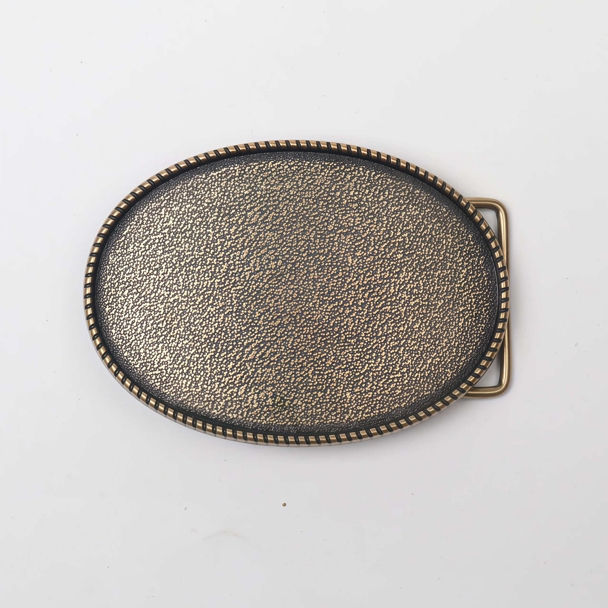 A Belt Buckle Head - A Western Cowboy-Style Belt Buckle Head - A Metal Buckle Head