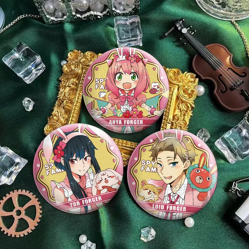 

Spy X Family Anime Bar Twilight Aniayol Lloyd Surrounding Double Badge Brooch Gift Y2k Fashion Toys Anime Cartoon Frind Kawaii