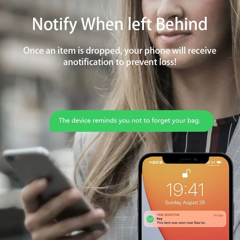 For IOS Find My App Mini GPS Tracker Bluetooth-compatible Itag Global Positioning Finder Anti-lost Key Locator Smart iTag Wallet
