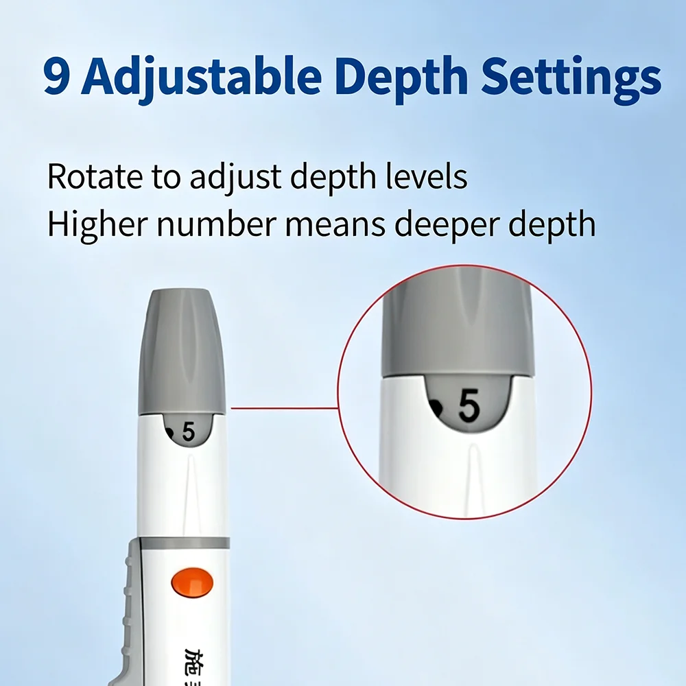 21g, 23g, 26g, 28g, 30g Disposable Blood Collection Needles and Adjustable Depth Blood Collection Needles, Specifically Designed for Diabetics, for Blood Sugar Testing, Suitable for Blood Collection, Cupping, Massage, and Other Medical Scenarios, and Are Compatible with Puncture Equipment, Designed Specifically for Diabetics, and Can Be Used to Collect Blood Samples. view 3