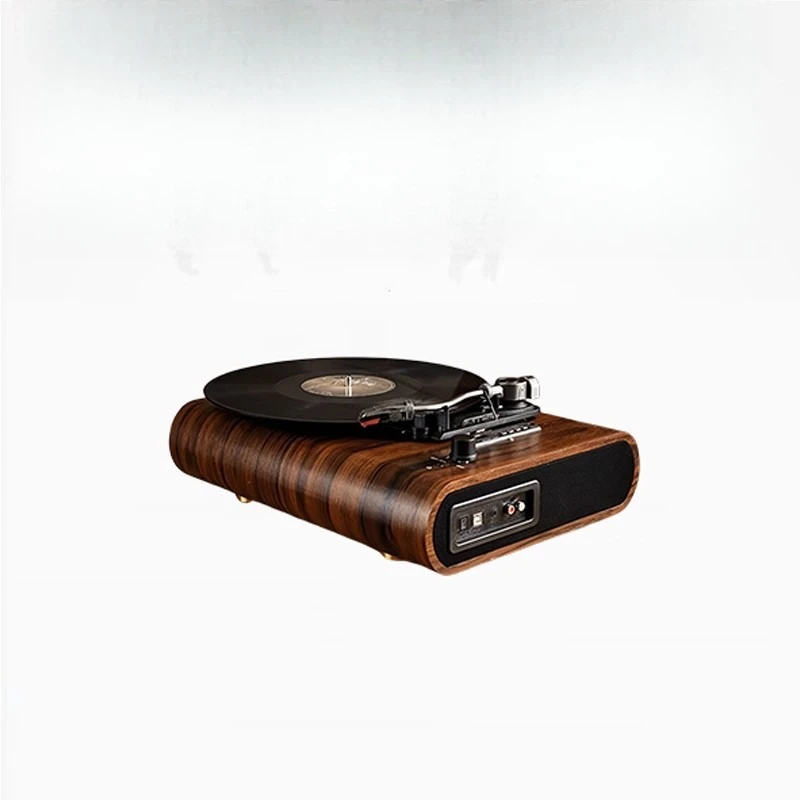 High-end vinyl record player, retro classic gramophone, nostalgic LP player, Bluetooth speaker