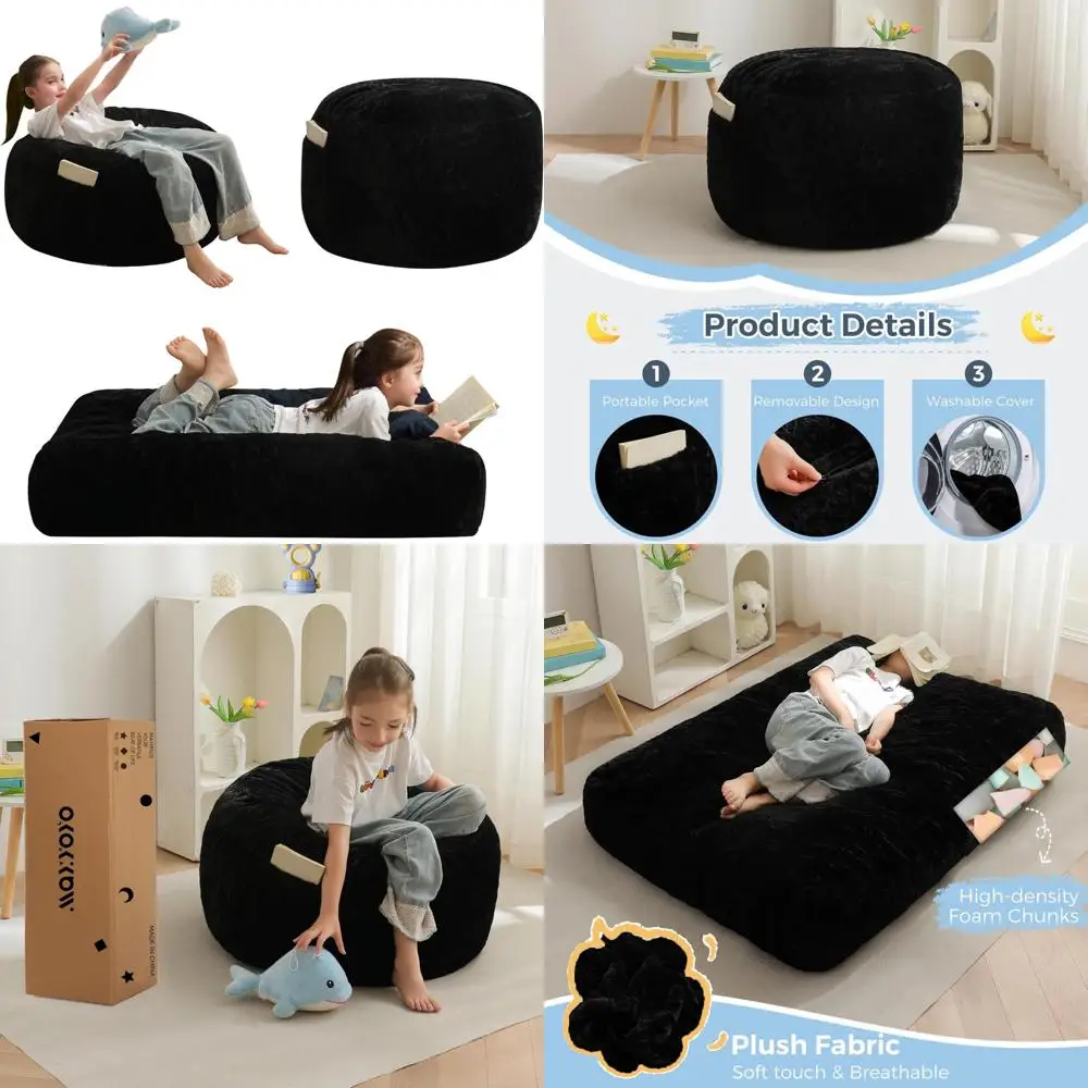 

Трансформируемое детское кресло-мешок, складной ленивый диван-диван, трансформирующийся напольный матрас, удобные мягкие сиденья для Ch
