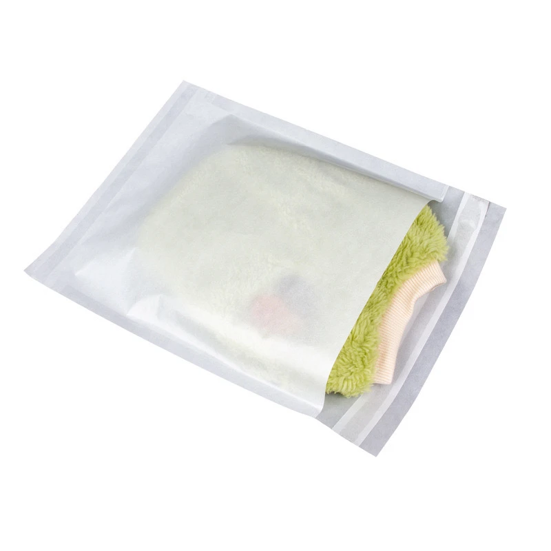 100Pcs/lot Translucent Glassine Paper Bag Self Adhesive Envelope Packing Bag For Clothing/Gift Waxed Storage Bag