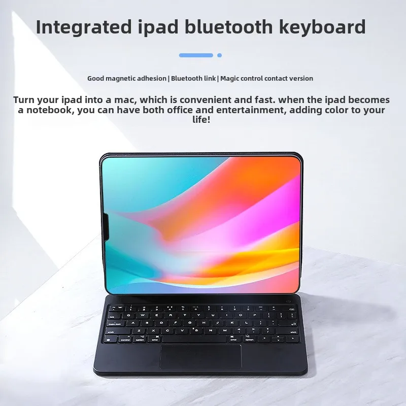 The Magic Keyboard for IPad Air 6 with A Floating Magnetic PU Leather Protective Case, A Brand-new Model for 2024.