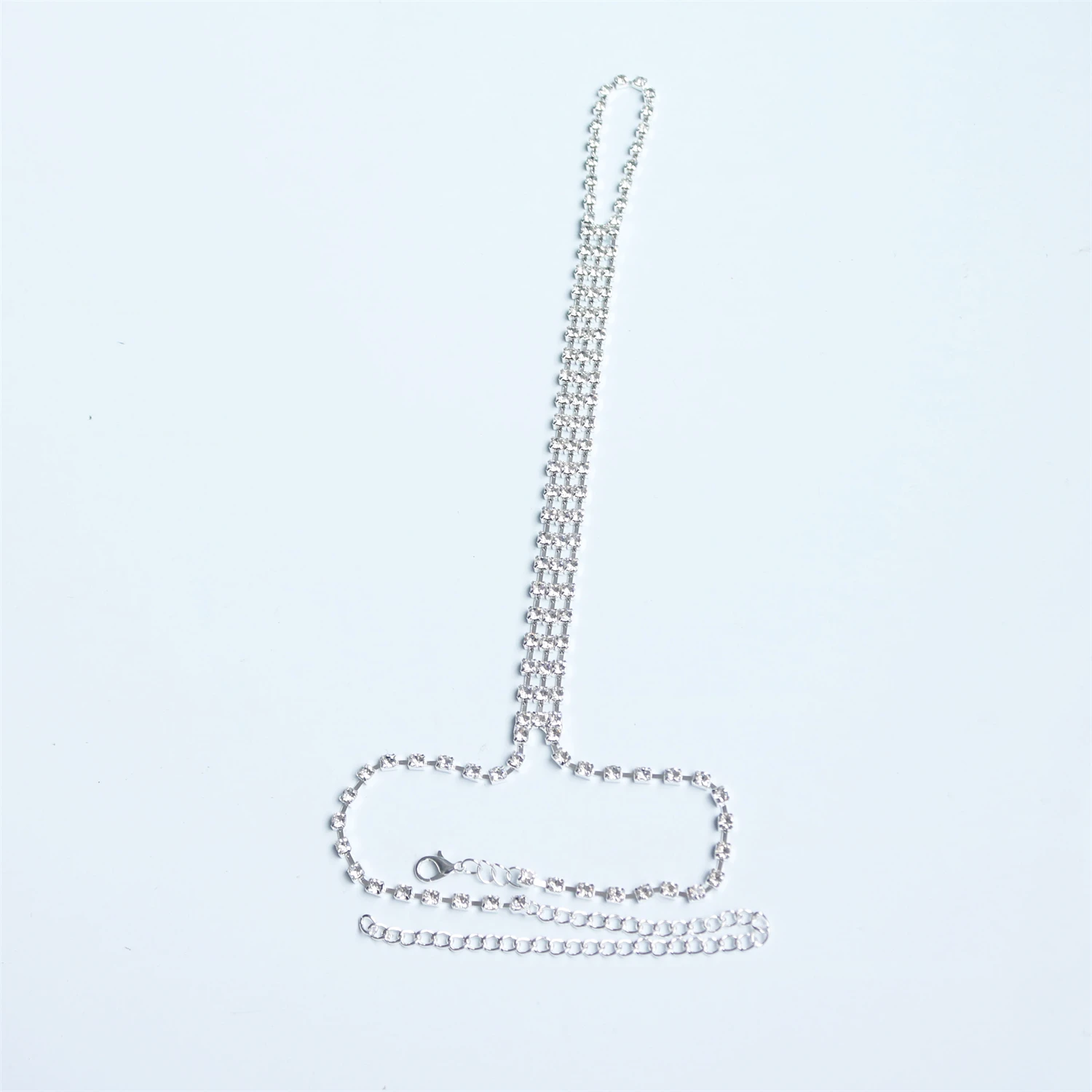 1ps بوهو مجوهرات للقدم للنساء كريستال خلخال حجر الراين الكاحل القدم سلسلة تو الدائري بيرفوت صندل الشاطئ اكسسوارات فام